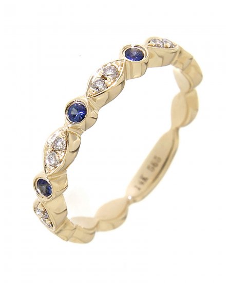 SAPPHIRE DIAMOND BAND (TR2161)